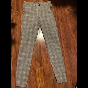 Zara Grey Striped Legging Pant